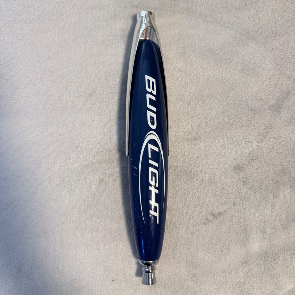 Bud Light Beer Tap Handle Blue Draft Beer Keg Tapper Bar‎ Man Cave 11"